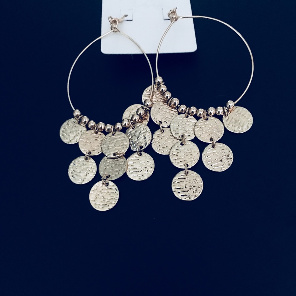 Gold color earrings